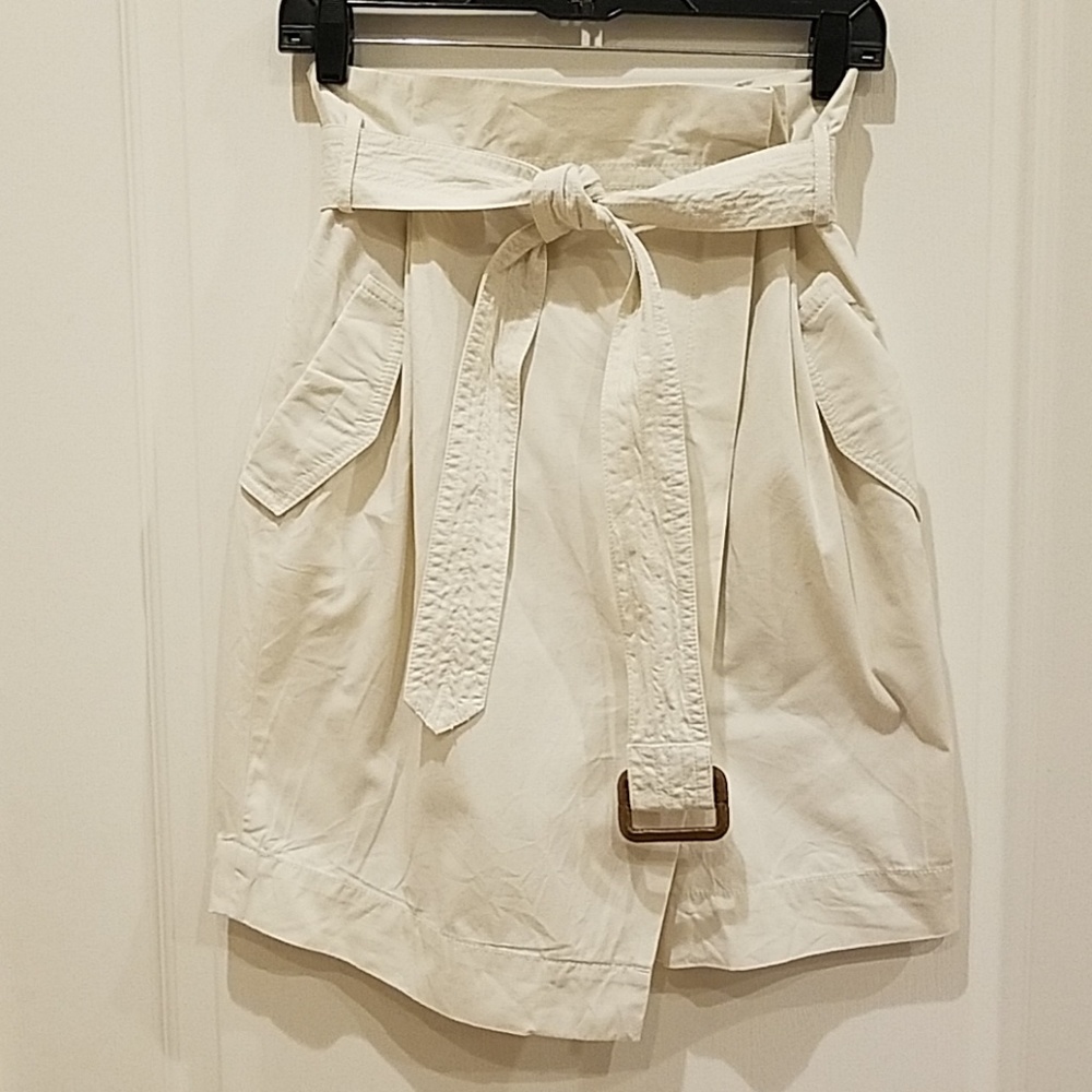 Wrap trench coat style skirt